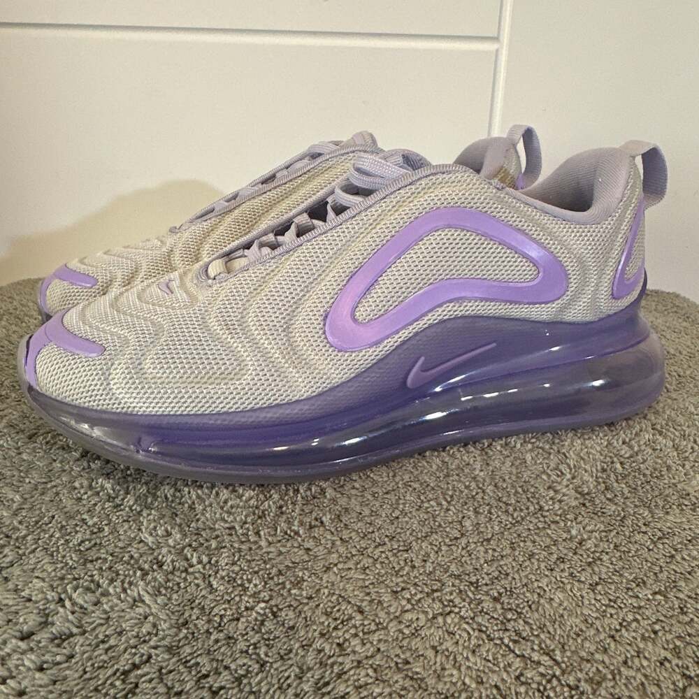 Nike Air Max 720 Pure Platinum Oxygen Purple Women's Sneakers - Picture 3 of 8
